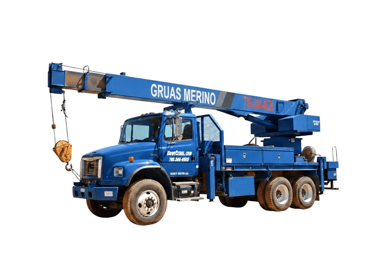 grúa realizando transporte de módulos prefabricados en valencia